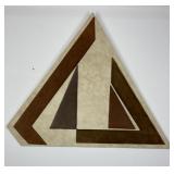 Mid Century Leather Wall Sculpture Howard Pierce