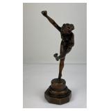 Art Nouveau Pompeian Bronze Nude Dancer Sculpture