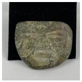 Pre Columbian Jade Effigy Face Form Trinket