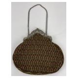 Antique European Silver Clasp Cloth Purse