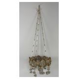 Czechoslovakian Glass Beaded Hanging Basket