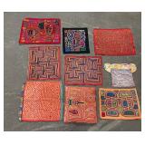 Collection of Antique South American Mola Cloth