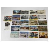 Lot of RPPC Ski Sking Postcards Sun Valley Idaho