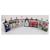 Lot of Handy Oiler Tin Cans Richfield Sinclair