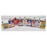 Lot of Handy Oiler Tin Cans Kendall Marathon