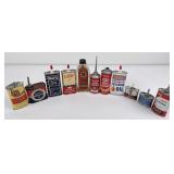 Lot of Handy Oiler Tin Cans Surge Texaco 66