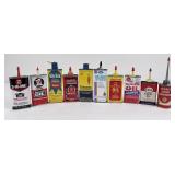 Lot of Handy Oiler Tin Cans Esso Texaco