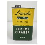 Lincoln Mercury Car Care Chrome Cleaner Tin Can