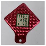 Stop Look Live License Plate Topper
