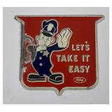 Ford Take it Easy License Plate Topper