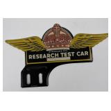 Standard Oil Research Car License Plate Topper
