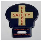 Imperial Oil Pledge Safety License Plate Topper