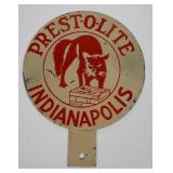 Prest-O-Lite Indianapolis License Plate Topper