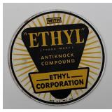 Ethyl Antiknock Porcelain Pump Emblem Plate