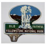 Old Faithful Yellowstone Park License Plate Topper