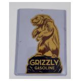 Antique Grizzly Gasoline Window Decal Montana