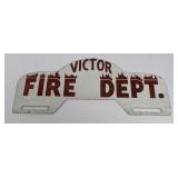 Victor Montana Fire Dept License Plate Topper