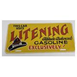 Litening Gasoline Montana License Plate Topper