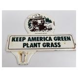 Smokey Bear Forest Service License Plate Topper