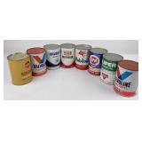 Lot of Oil Cans Valvoline Conoco Mobil Texaco