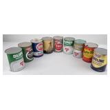 Lot of Oil Cans Conoco Texaco RPM ARcher