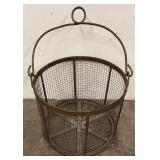 Antique Wire Clam Seafood Steaming Basket
