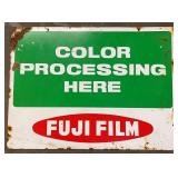 Fuji Film Color Processing Store Display Sign