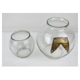 Pair of Antique Gumball Peanut Machine Globes