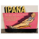 Art Deco Ipana Floss Store Display Sign