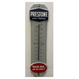 Prestone Antifreeze Advertising Thermometer