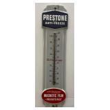 Prestone Antifreeze Advertising Thermometer