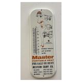 Master Heat Pinup Advertising Thermometer