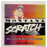 Montana Scratch Card Lottery Sign