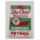 Texaco Sky Chief Petrox Porcelain Sign