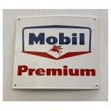 Mobil Premium Porcelain Pump Plate Sign