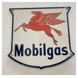 Mobilgas Mobil Pegasus Porcelain Pump Plate Sign