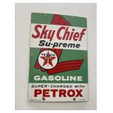 Texaco Sky Chief Petrox Porcelain Sign