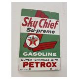 Texaco Sky Chief Petrox Porcelain Sign