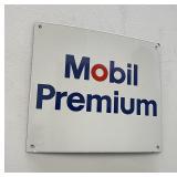 Mobil Premium Porcelain Pump Plate Sign