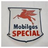 Mobilgas Mobil Pegasus Porcelain Pump Plate Sign