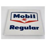 Mobil Regular Porcelain Gas Pump Plate Sign