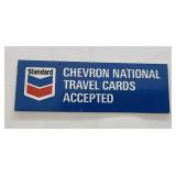 Chevron National Travel Credit Cards Sign