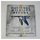 National Wildlife Refuge Sign Montana