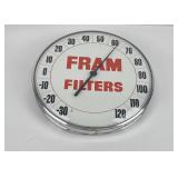 Fram Filters Glass Bubble Advertising Thermometer