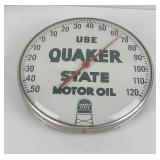 Quaker Glass Bubble Advertising Thermometer