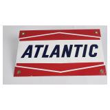 Atlantic Porcelain Pump Plate Sign