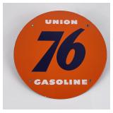 Union 76 Porcelain Pump Plate Sign