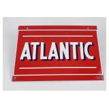 Atlantic Porcelain Pump Plate Sign