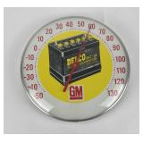 Delco GM Glass Bubble Advertising Thermometer