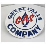 Great Falls Montana Porcelain Gas Sign